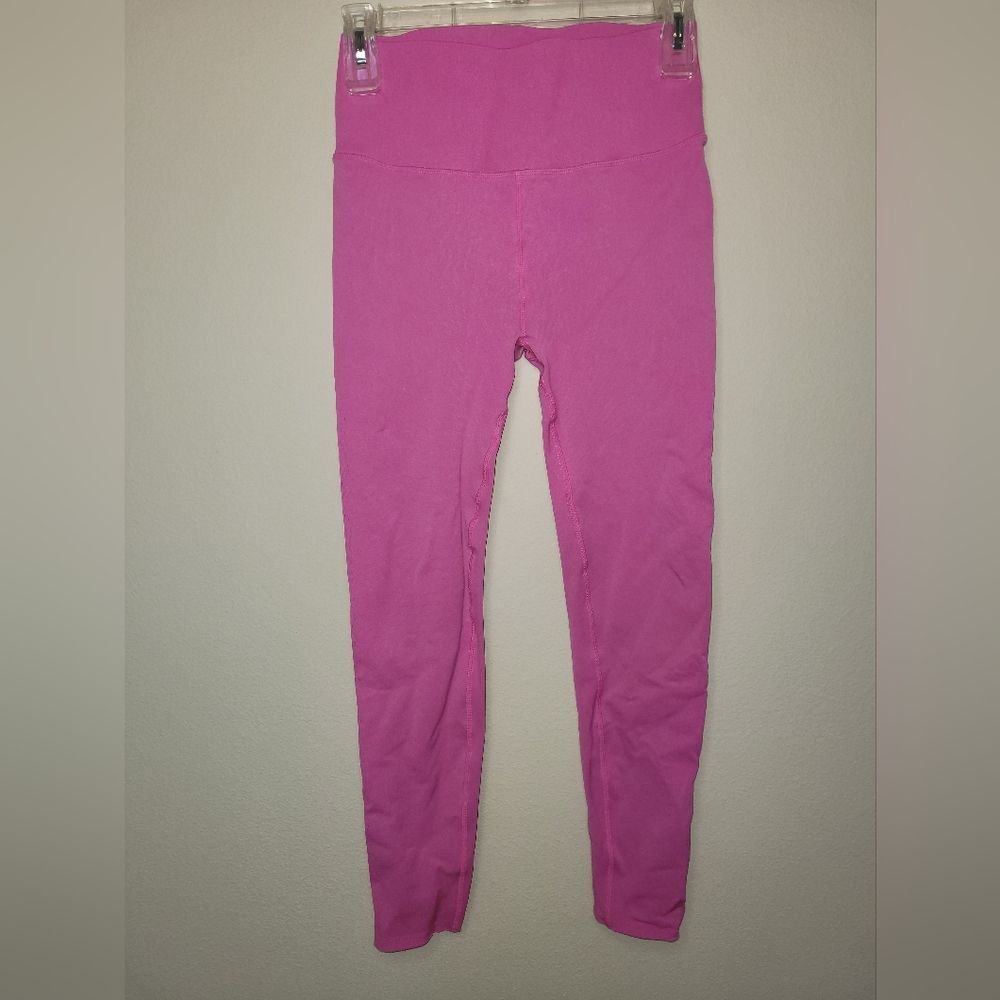 Fabletics SculptKnit Hot Pink Lattice Leggings